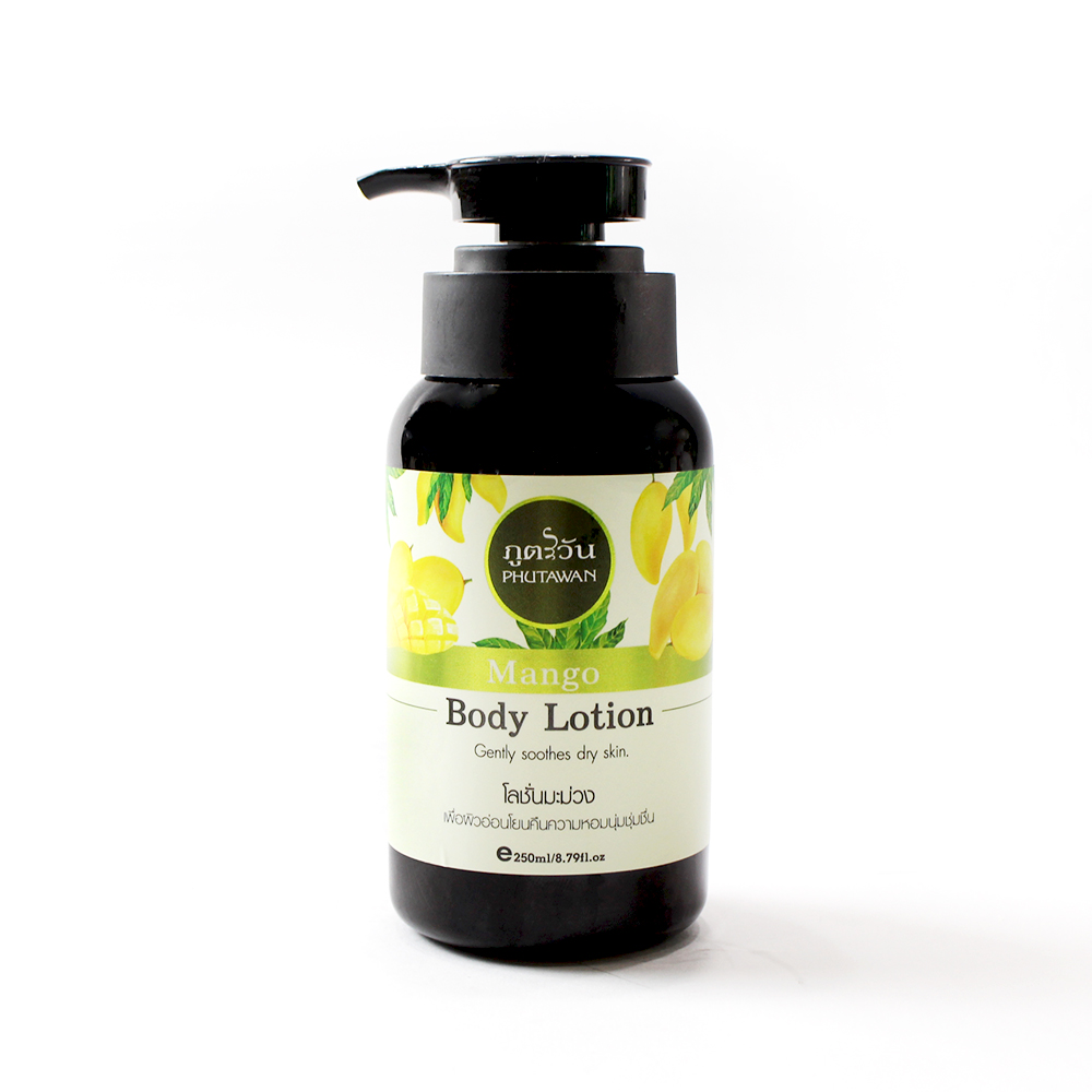 Тайский увлажняющий и успокаивающий лосьон для сухой кожи Манго Phutawan Mango Body Lotion 250 мл. таиланд